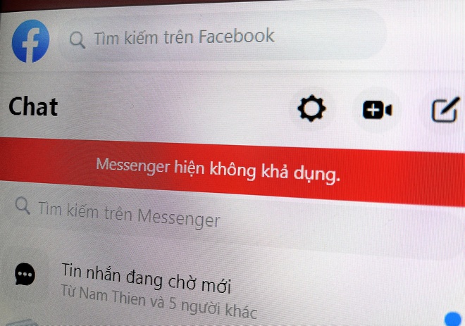 Nhiều người dùng phản ánh không thể gửi tin nhắn qua ứng dụng Facebook Messenger trên cả điện thoại và máy tính.