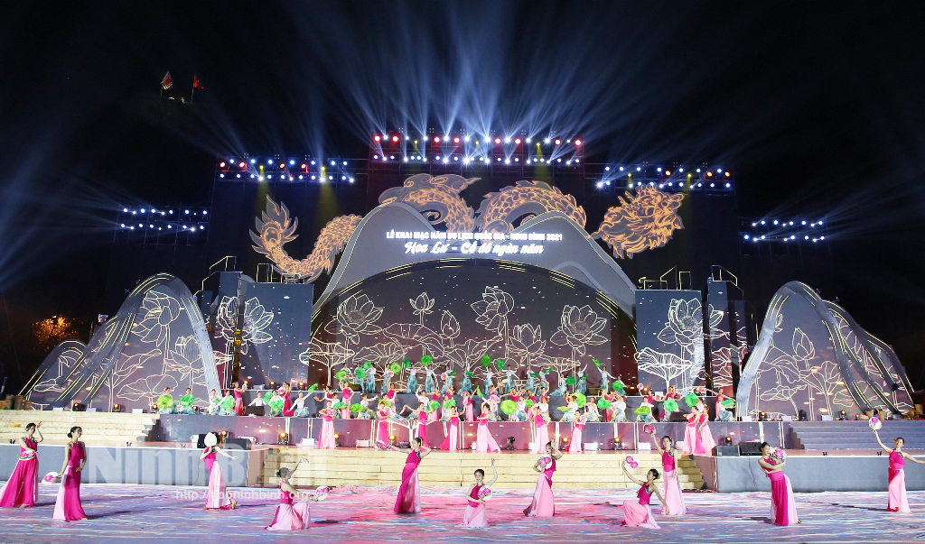 Tổng duyệt Chương trình Nghệ thuật Lễ khai mạc Năm Du lịch Quốc gia 2021- Hoa Lư, Ninh Bình