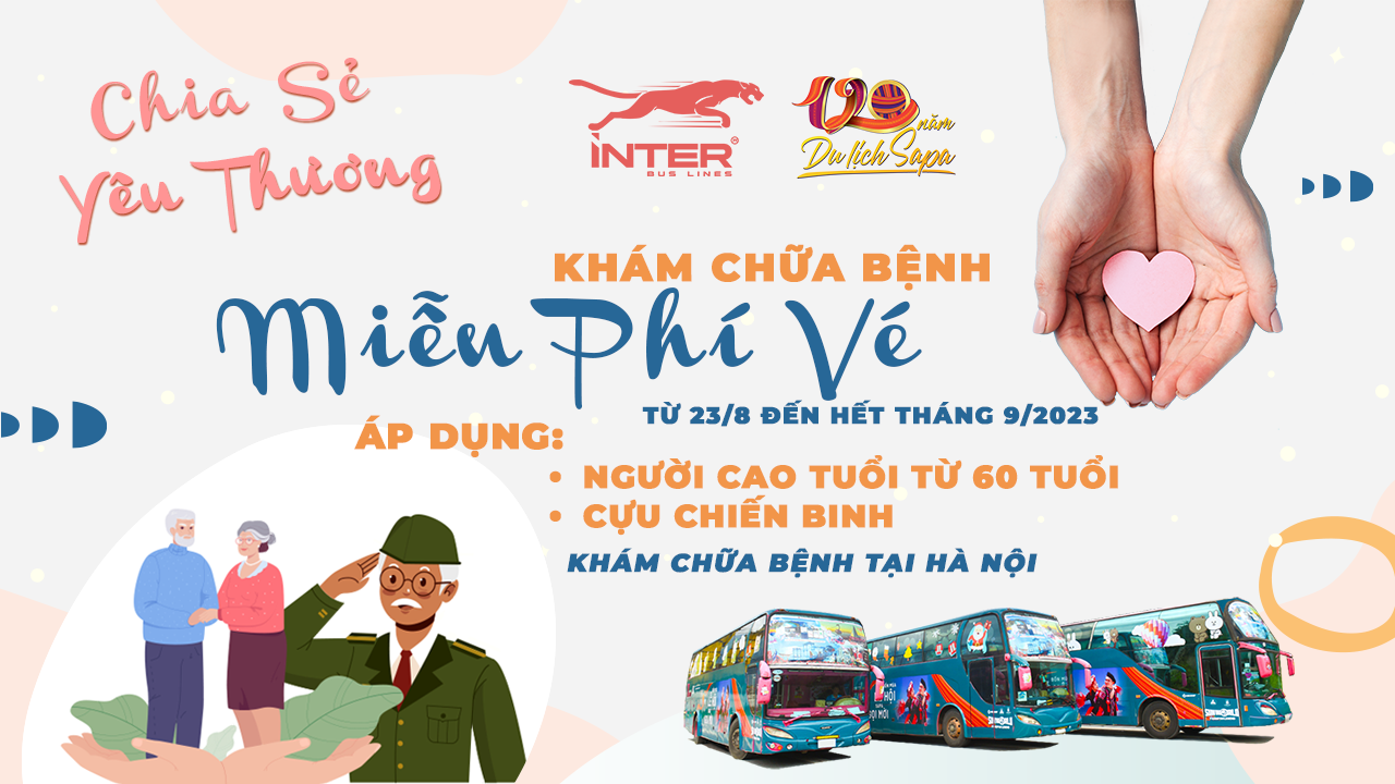 Hãng xe khách tại Sa Pa - Inter Bus Lines miễn phí vé cho người dân xuống Hà Nội khám bệnh